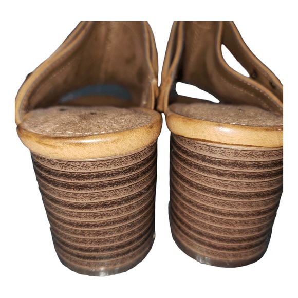 Sh162 Aerosole Taupe A2 Heel Rest Slide on Sandal 7.5 - Picture 7 of 9